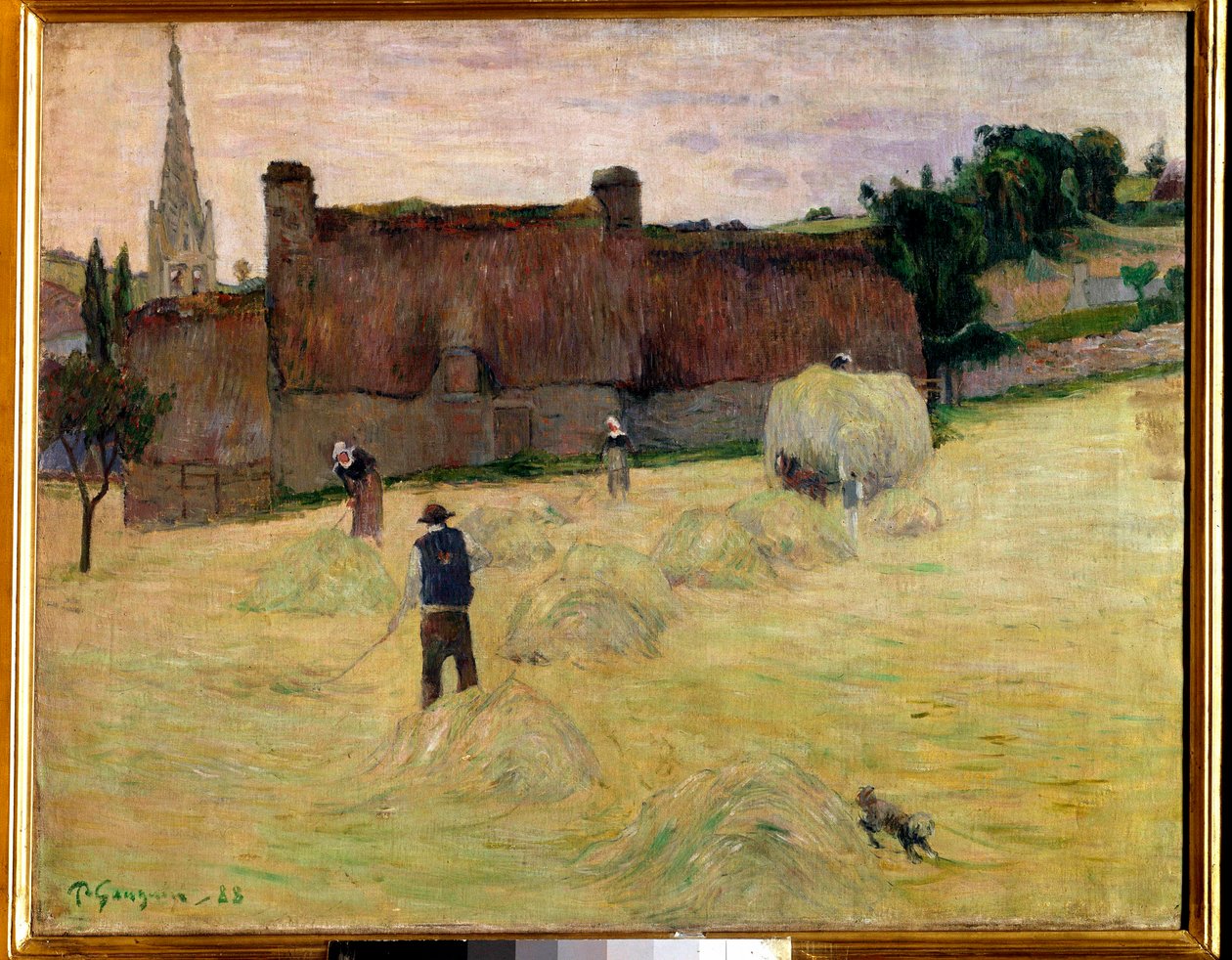 Hay in Brittany Painting de Paul Gauguin (1848-1903) 1888 Sun. 0,73 x 0,92 m Paris, musee d