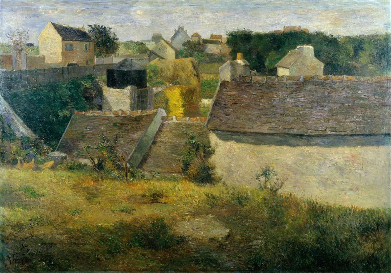 Casas em Vaugirard As Casas de Vaugiraud, 1880. de Paul Gauguin