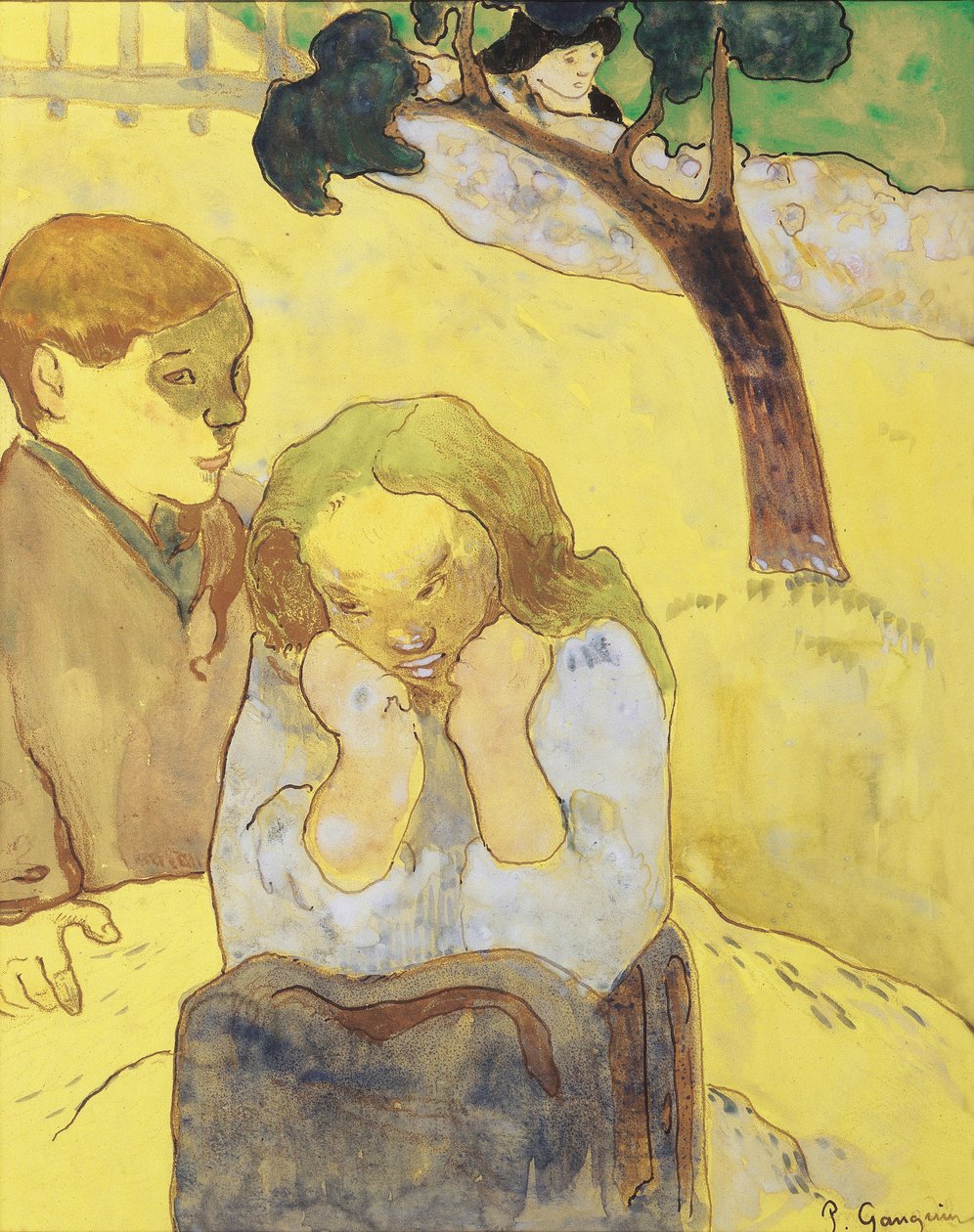 Miséria humana; Miséria Humana, 1889 de Paul Gauguin