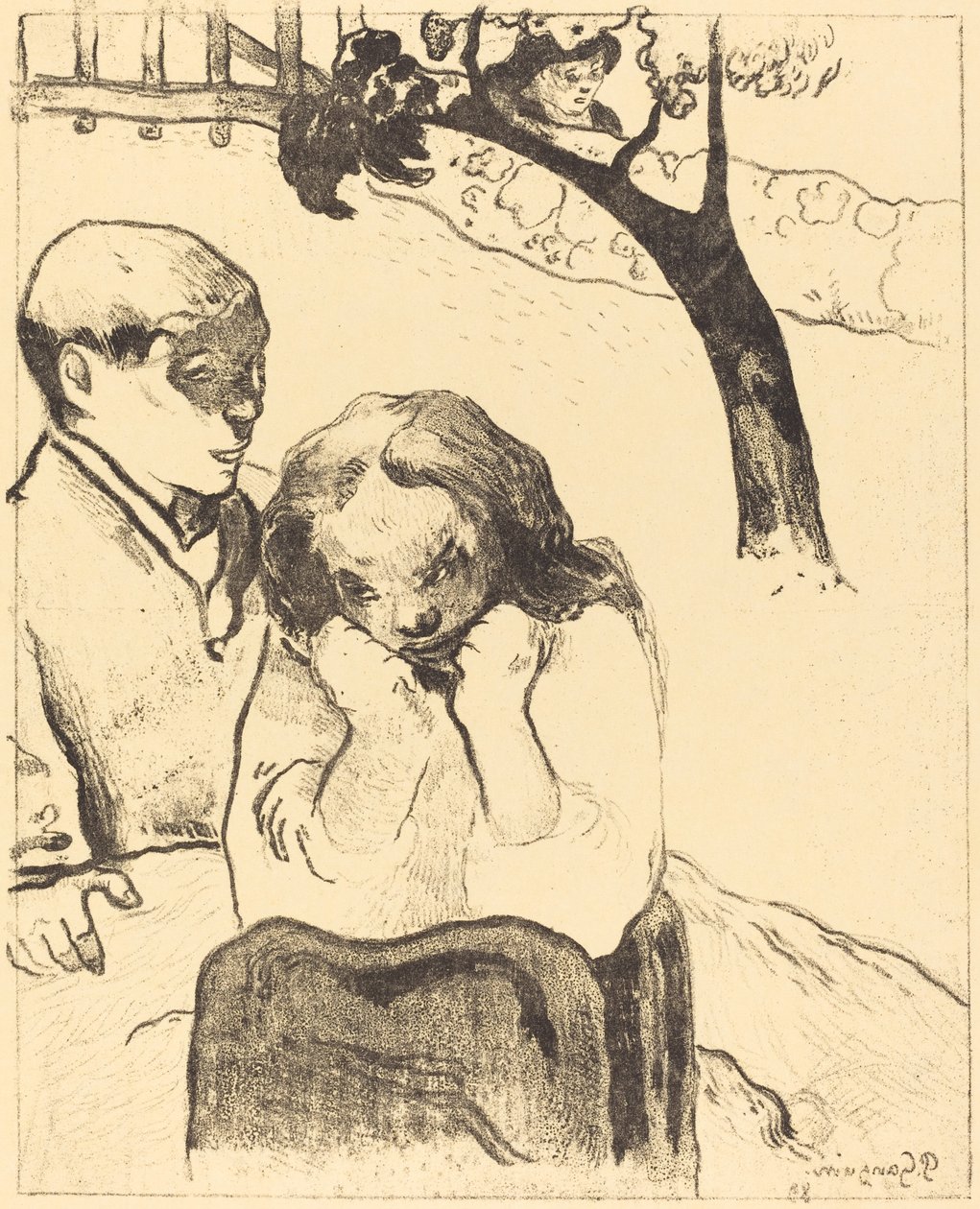 Tristeza Humana (Miseres humaines) de Paul Gauguin