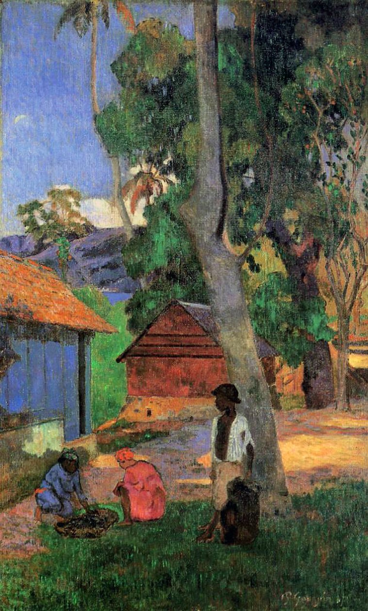 Cabanas na Martinica, 1887 de Paul Gauguin