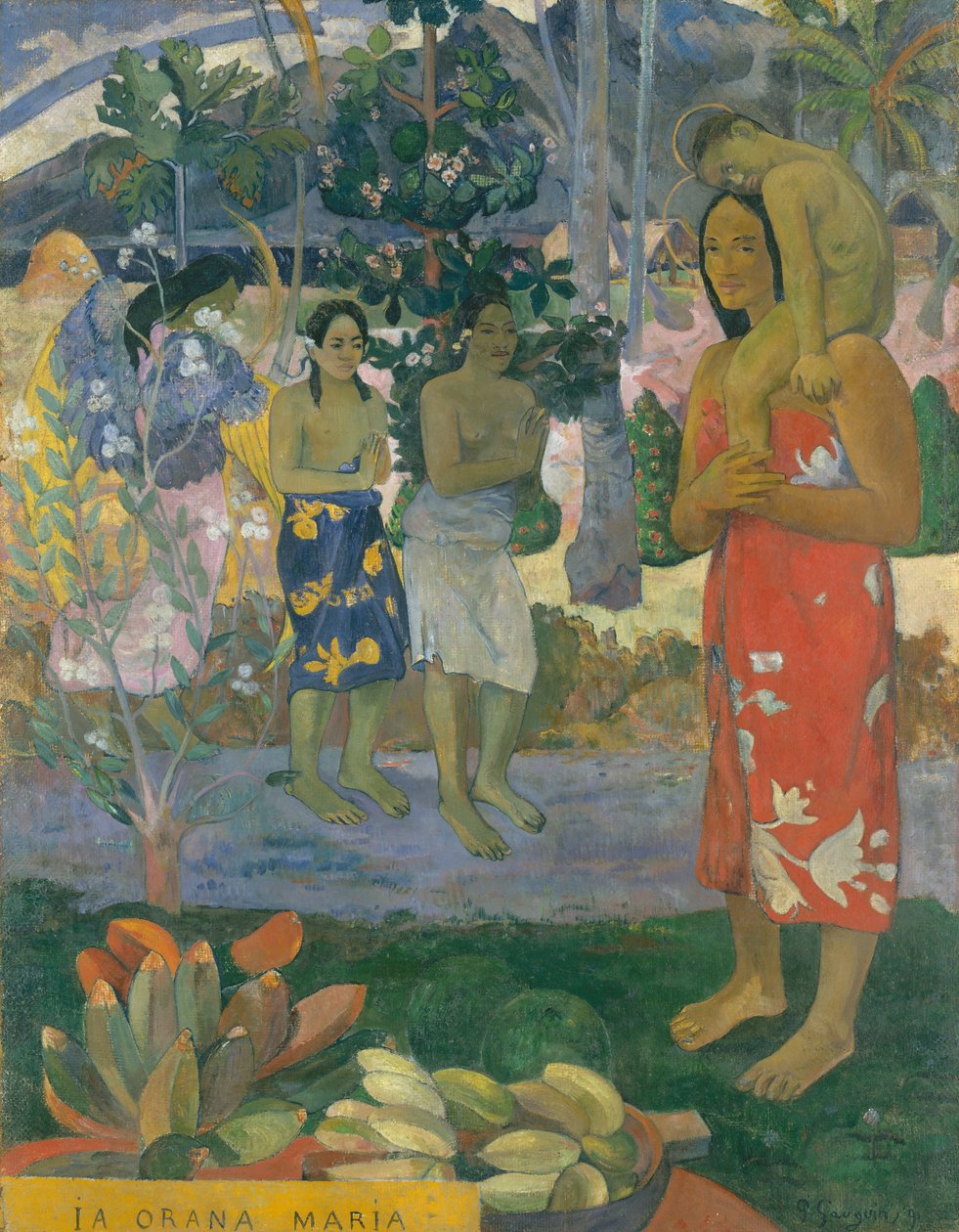 Salve Maria Salve Maria, 1891. de Paul Gauguin