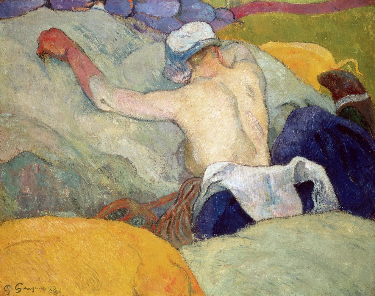 No calor, ou os porcos, 1888 de Paul Gauguin