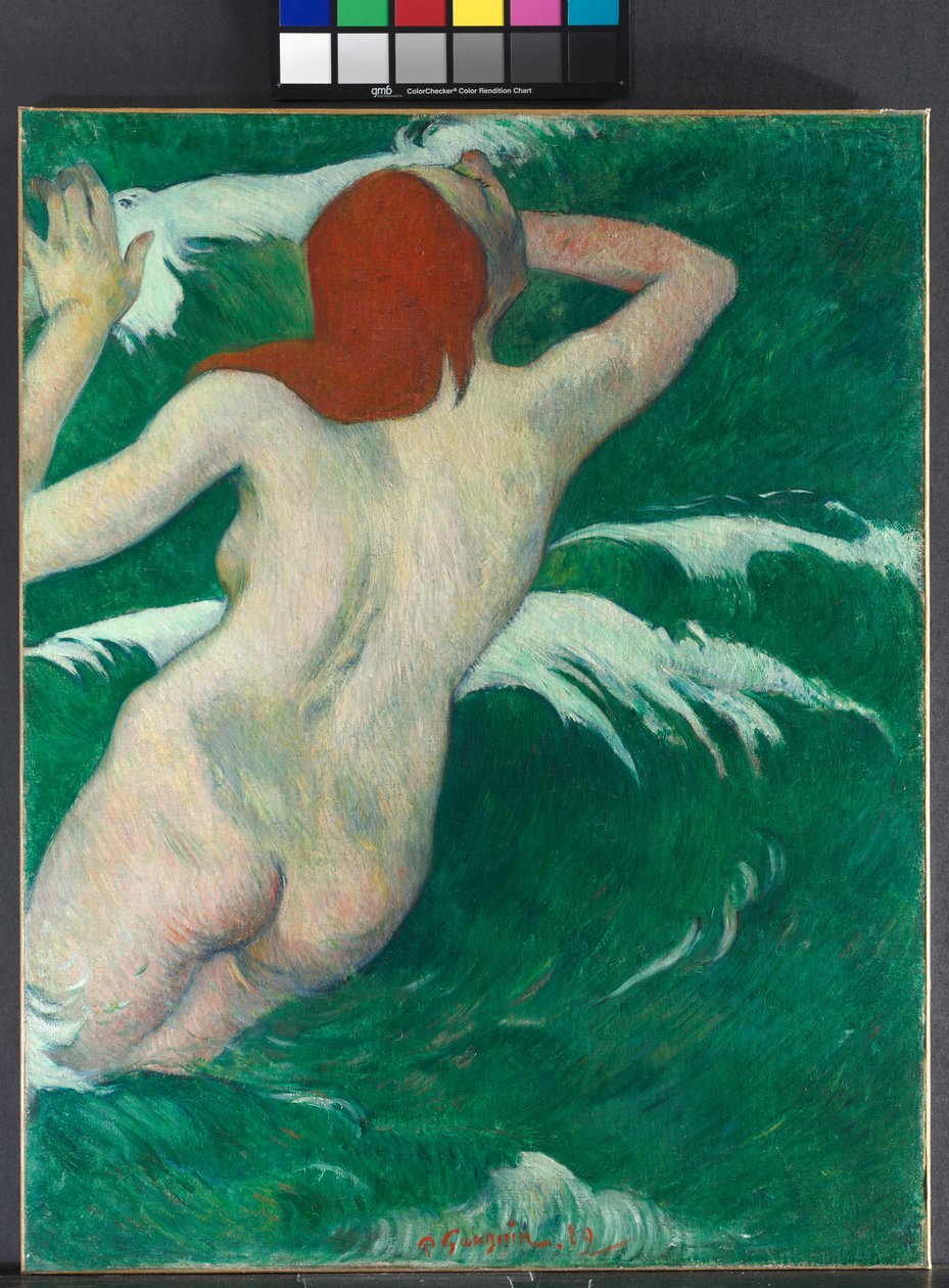 Nas ondas, 1889 de Paul Gauguin