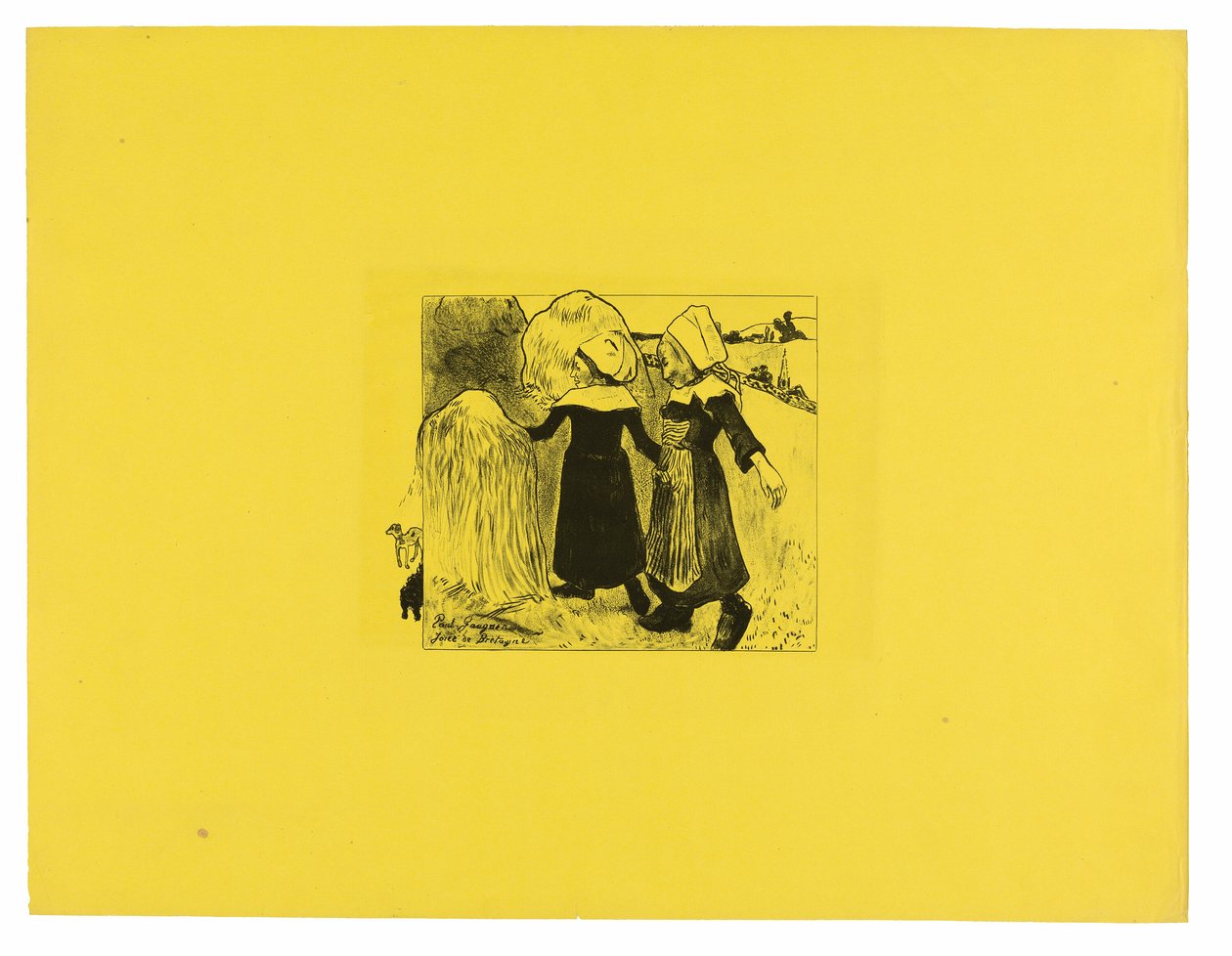 Alegrias de Bretagne (Alegrias da Bretanha), da Suíte Volpini de Paul Gauguin