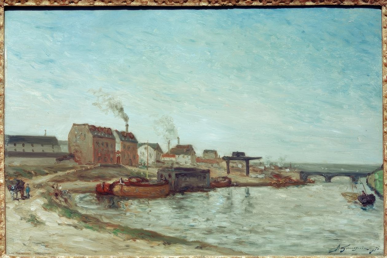 O Sena na Pont de Grenelle de Paul Gauguin