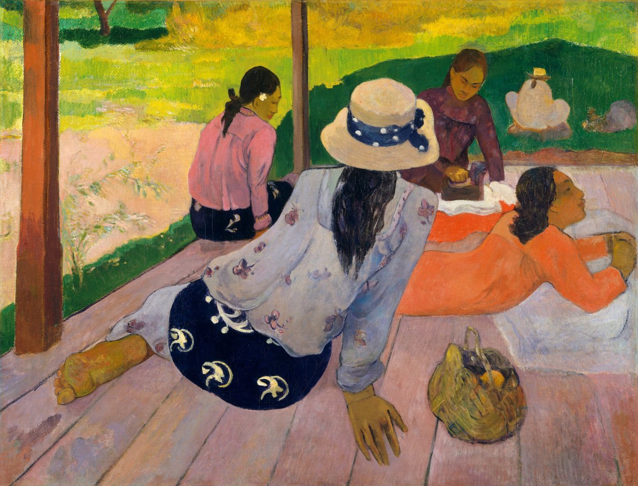 La Sieste - Pintura de Paul Gauguin (1848-1903) de Paul Gauguin