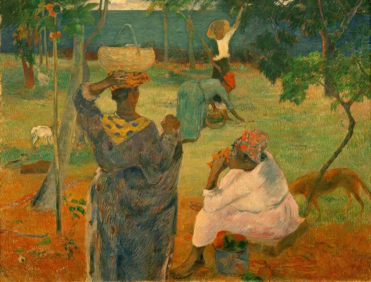 Colheita de frutas (ou mangas) de Paul Gauguin