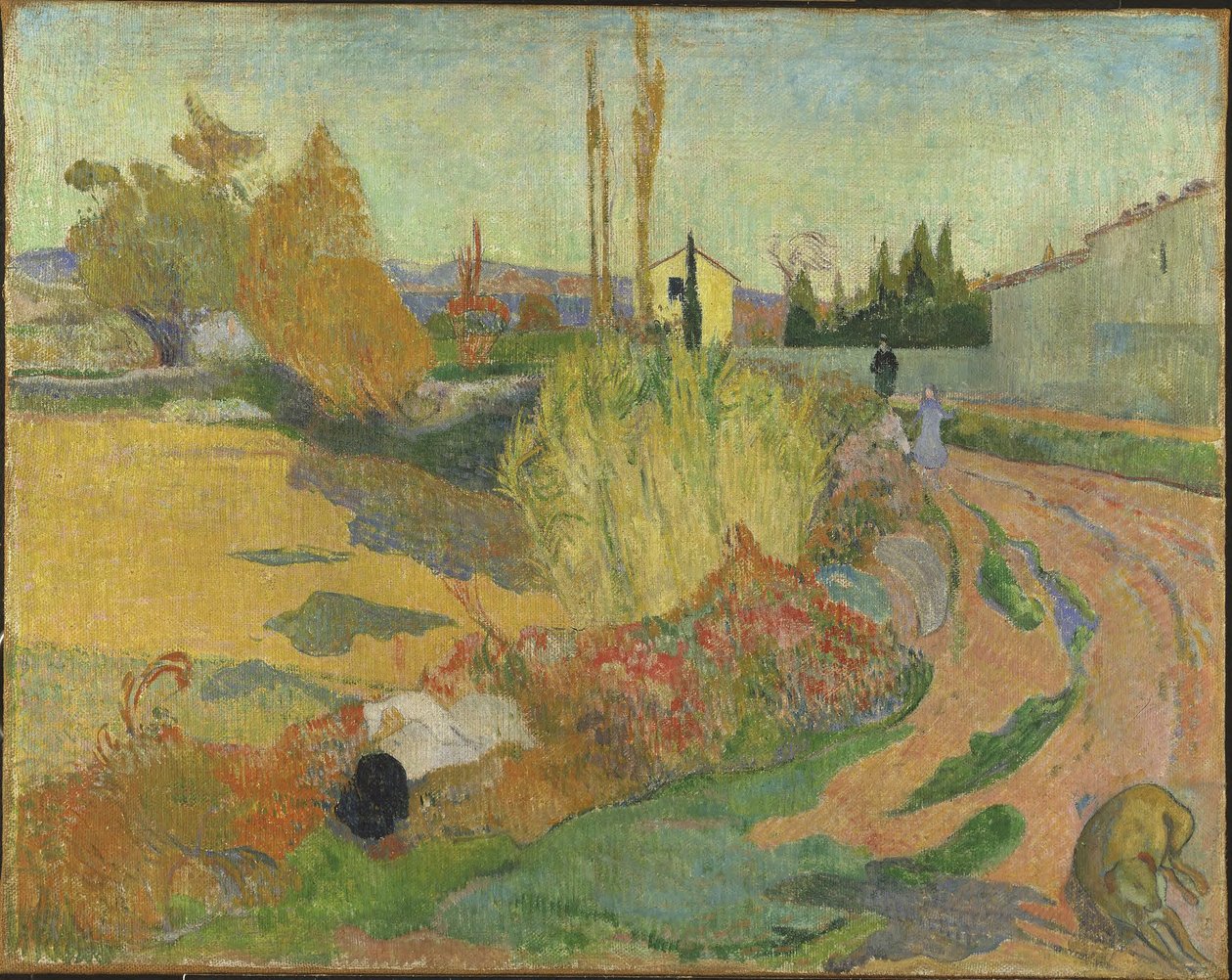 Paisagem de Arles de Paul Gauguin