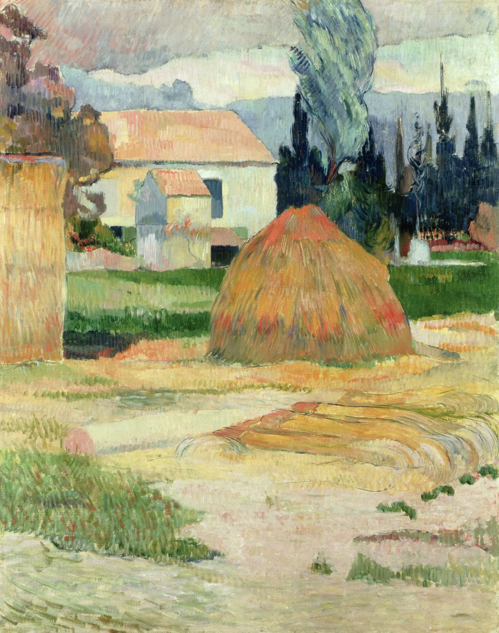 Paisagem perto de Arles de Paul Gauguin