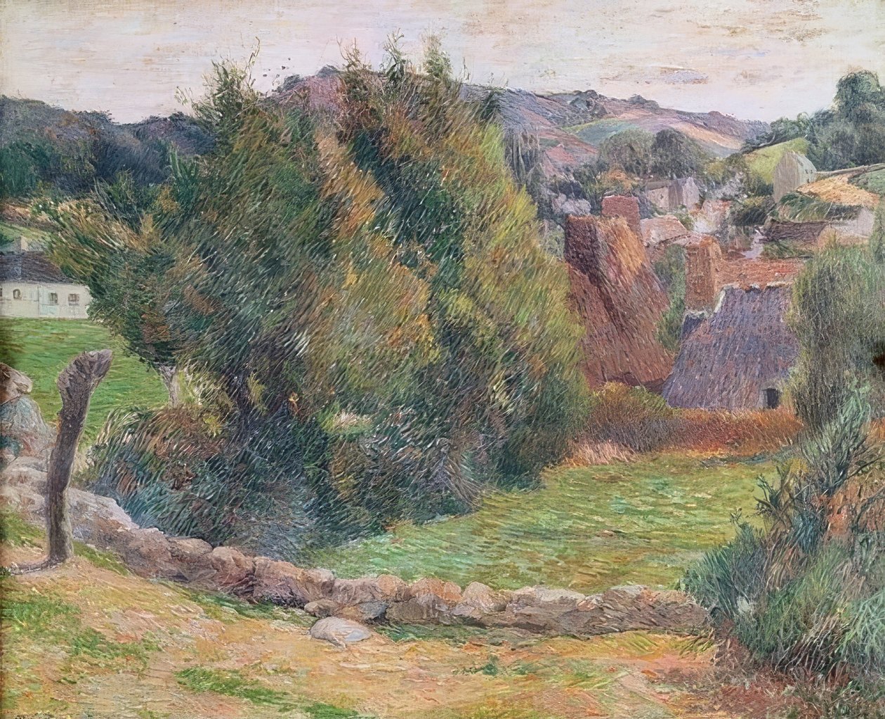 Paisagem em Pont-Aven de Paul Gauguin