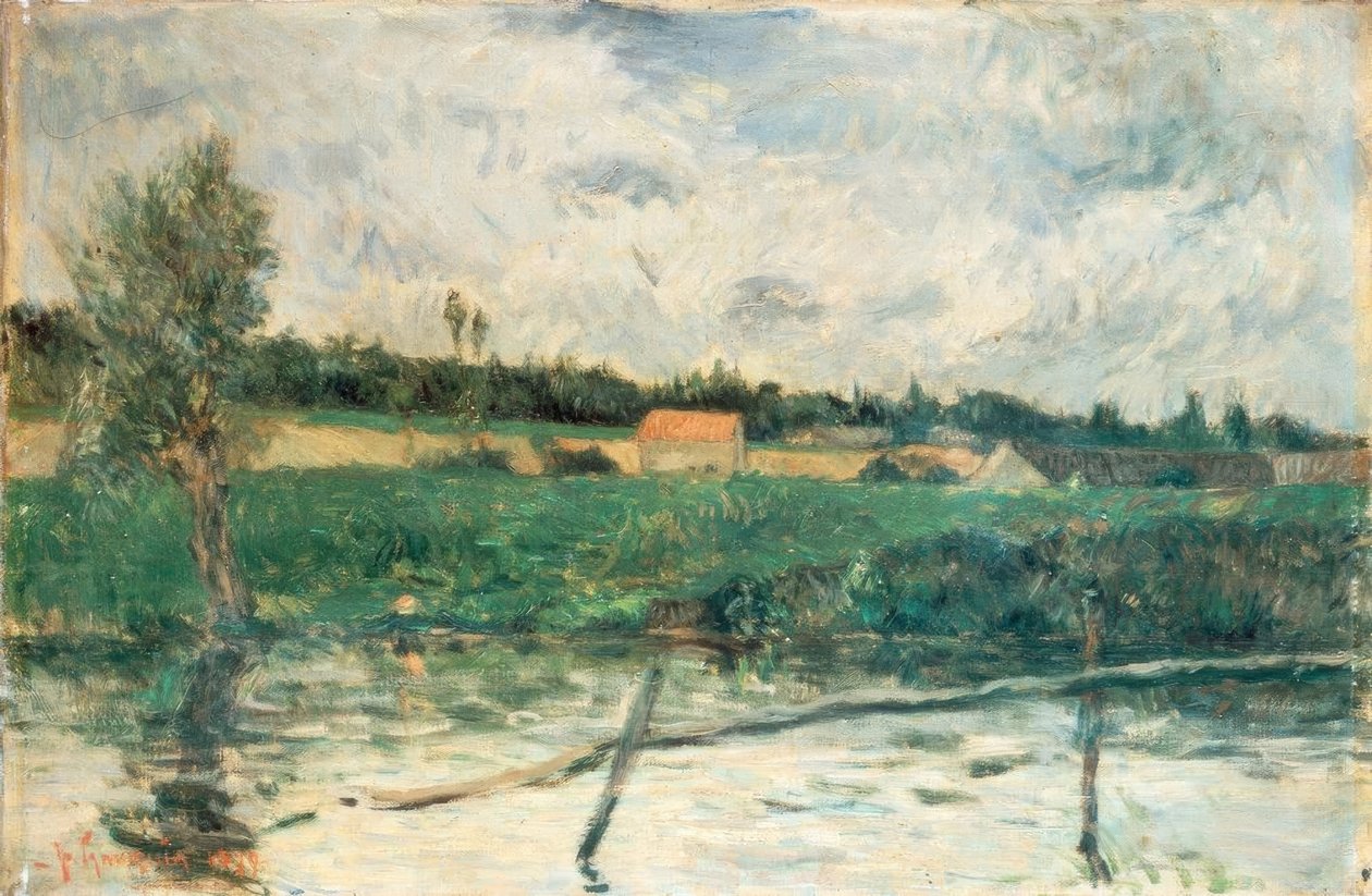 Paisagem na Bretanha de Paul Gauguin