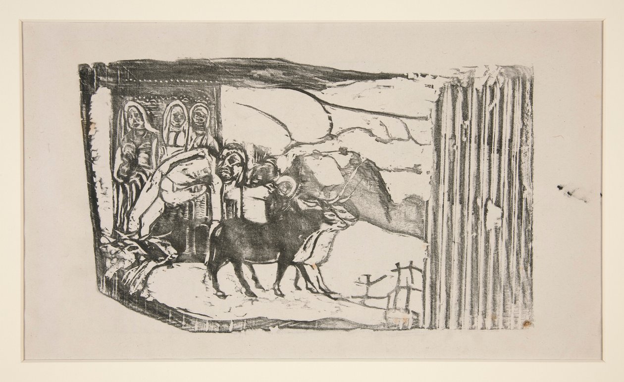 Le Calvaire Breton [Santuário Wayside na Bretanha] de Paul Gauguin