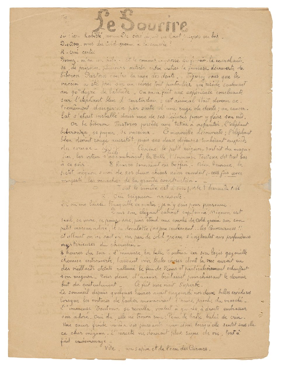 Le sourire: Journal sérieux, 19 de setembro de 1899 de Paul Gauguin
