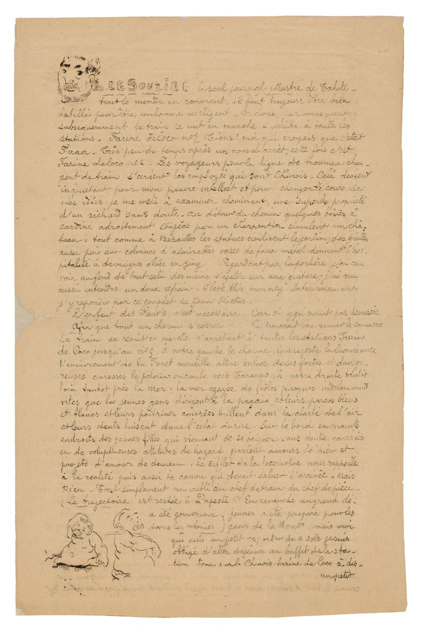 Le sourire: Jornal sérieux, 21 de agosto de 1899 de Paul Gauguin