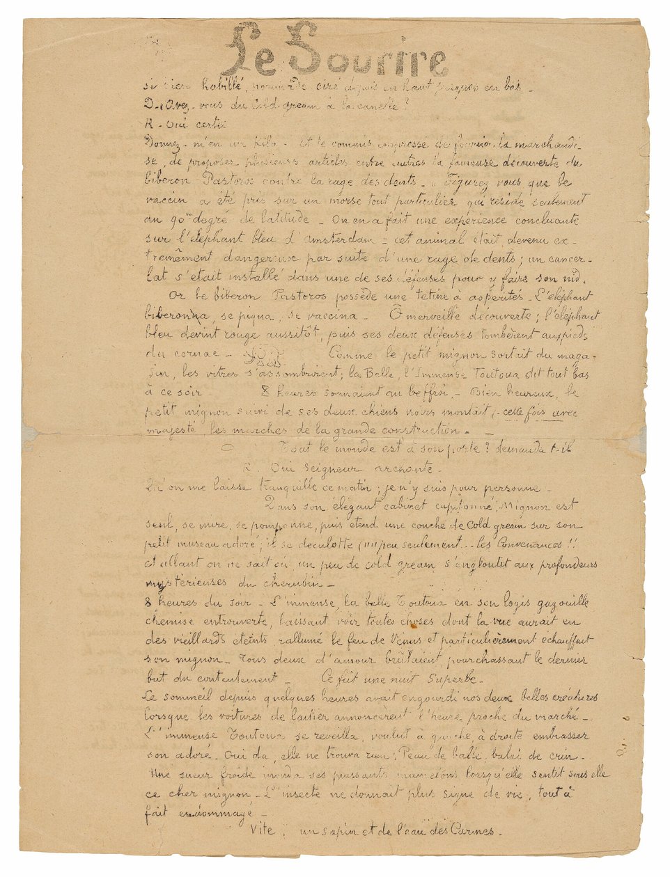 Le sourire: Journal sérieux, 19 de setembro de 1899 de Paul Gauguin