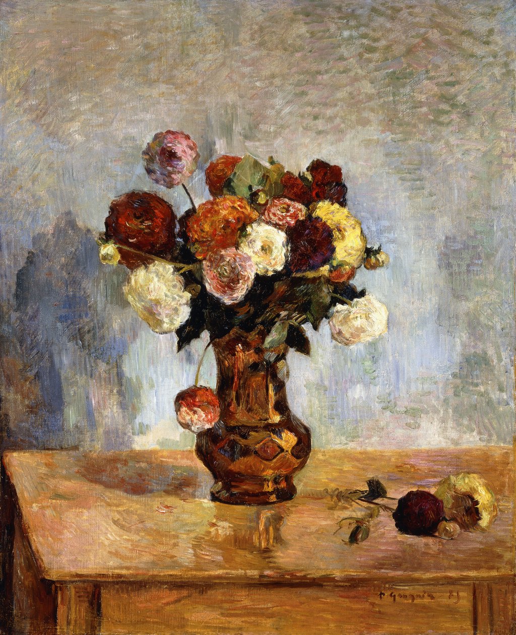 As Dálias, 1885 de Paul Gauguin