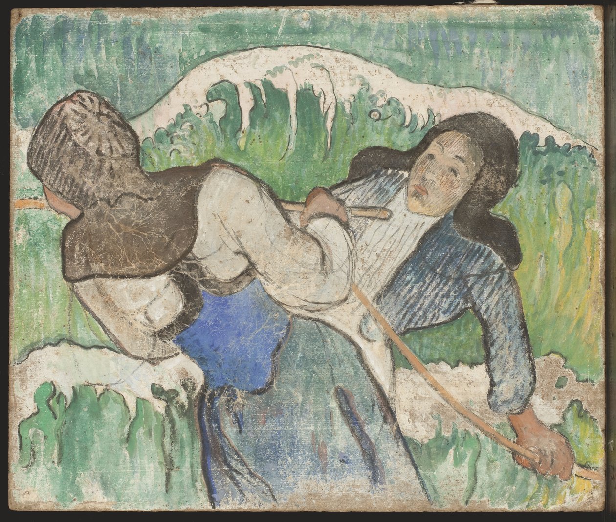 Os pescadores de Goëmon, c.1888-90 de Paul Gauguin