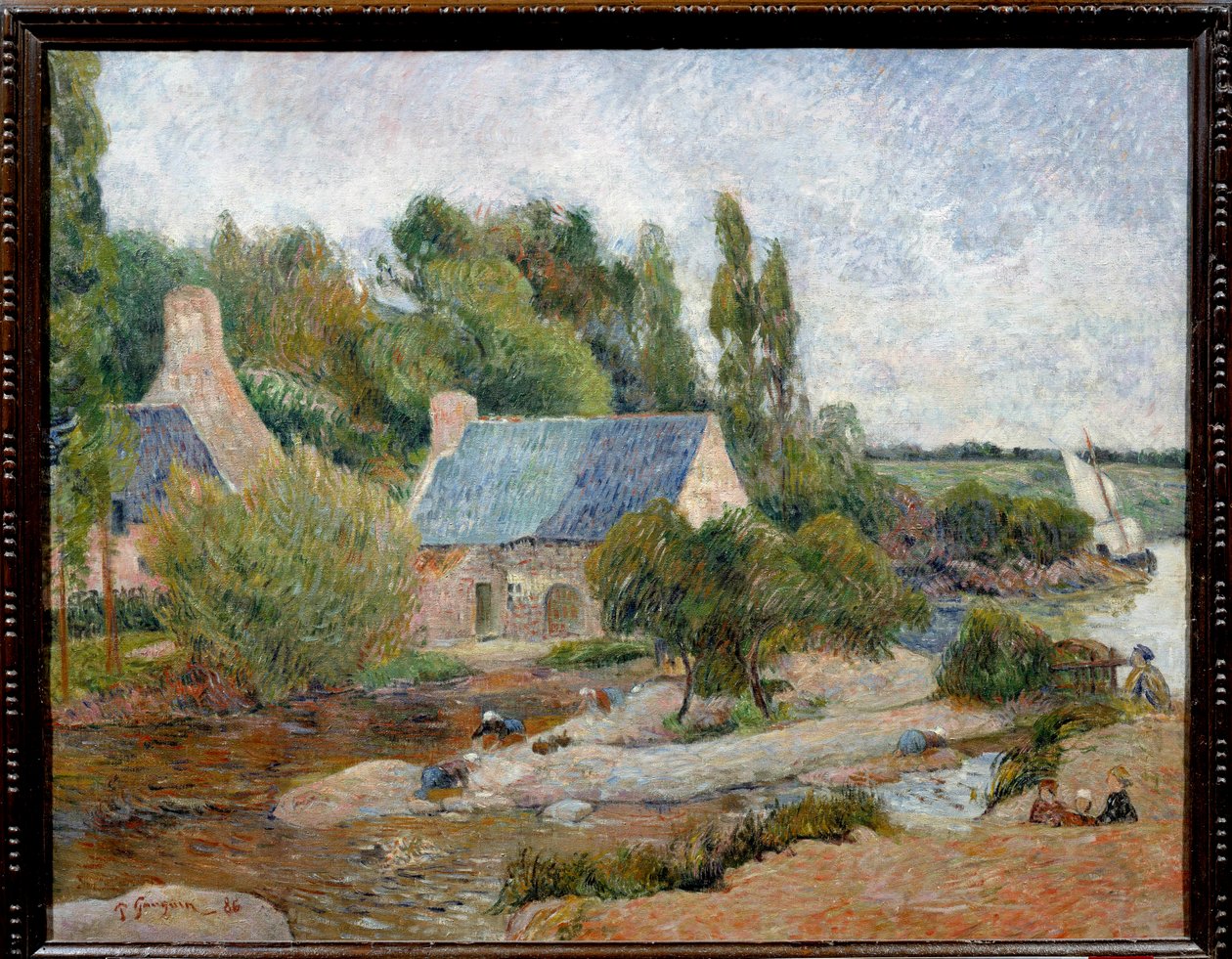 Les lavandieres à Pont Aven (Pont-Aven) Pintura de Paul Gauguin (1848-1903) 1886 Sol. 0,71 x 0,90 m Paris, musee d
