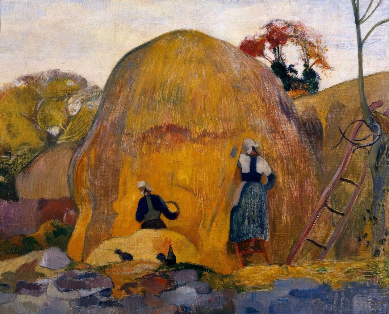 As pedras de moinho amarelas ou a colheita loira de Paul Gauguin