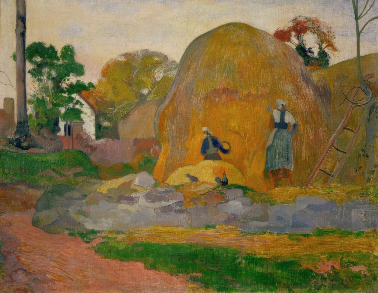 As pedras de moinho amarelas ou a colheita loira de Paul Gauguin