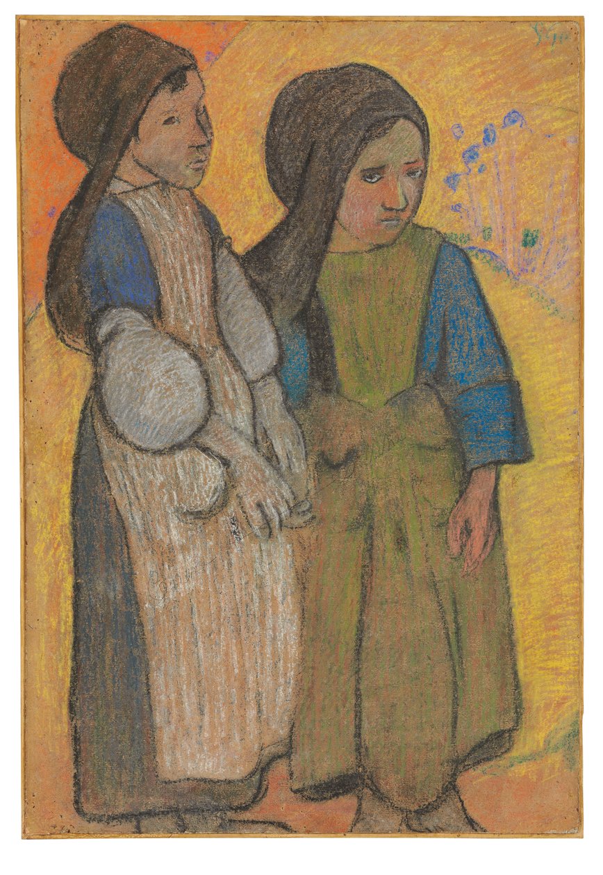 Pequenos bretões antes do mar II de Paul Gauguin