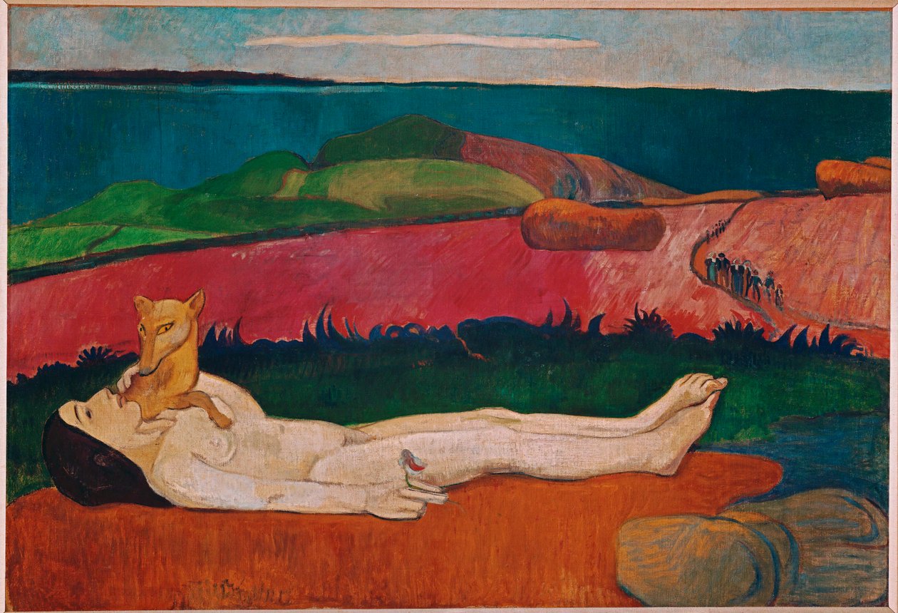 Perda da virgindade (óleo sobre tela) de Paul Gauguin