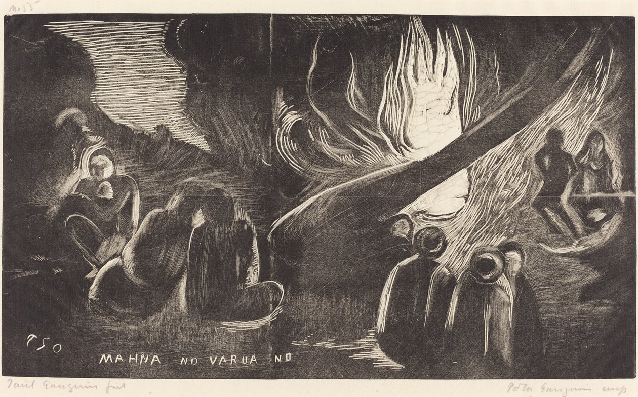 Mahna no Varua Ino (O Diabo Fala) de Paul Gauguin