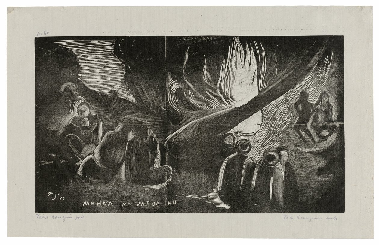 Mahna no varua ino (O Diabo Fala), da Suíte Noa Noa de Paul Gauguin