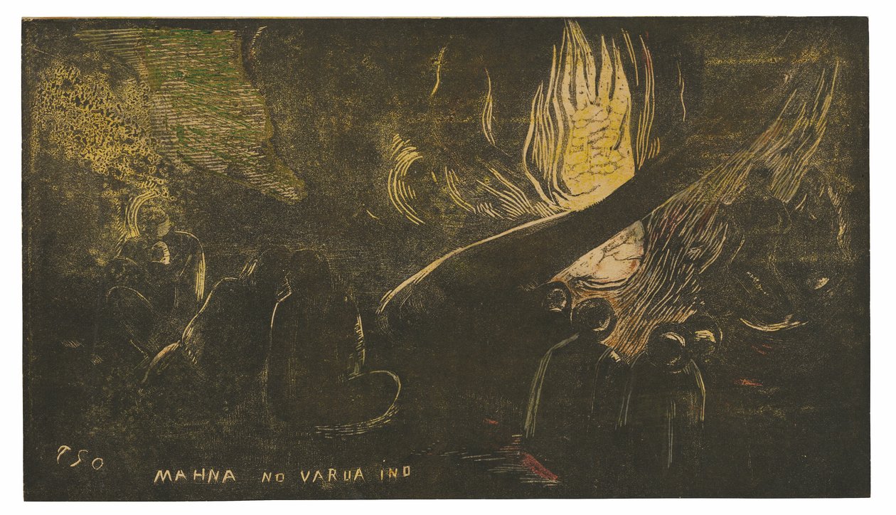 Mahna no varua ino (O Diabo Fala), da Suite Noa Noa de Paul Gauguin