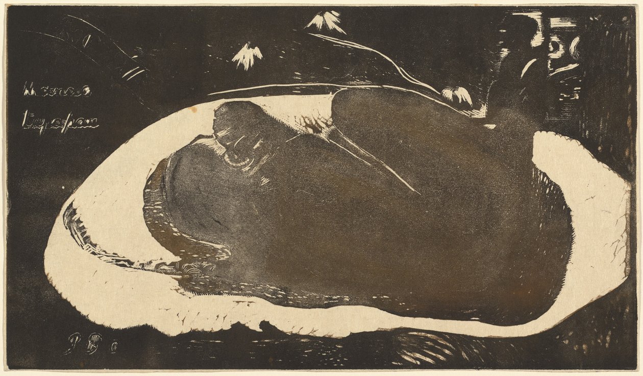 Manao Tupapau (Ela é assombrada por um espírito) de Paul Gauguin