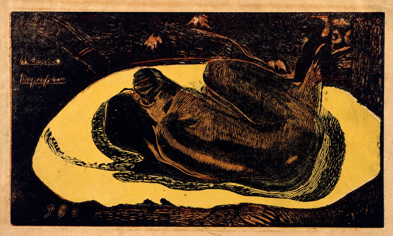 Inventando o espírito dos mortos assistindo, 1893-1894. de Paul Gauguin