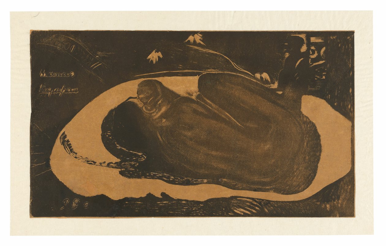 Manau tupapau (Ela pensa no fantasma ou O fantasma pensa nela), da Suíte Noa Noa de Paul Gauguin