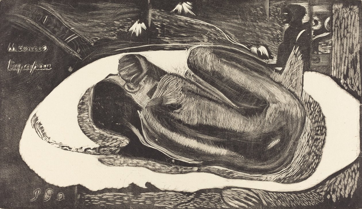 Manoa Tupapau Ela é Assombrada por um Espírito, 18941895. de Paul Gauguin