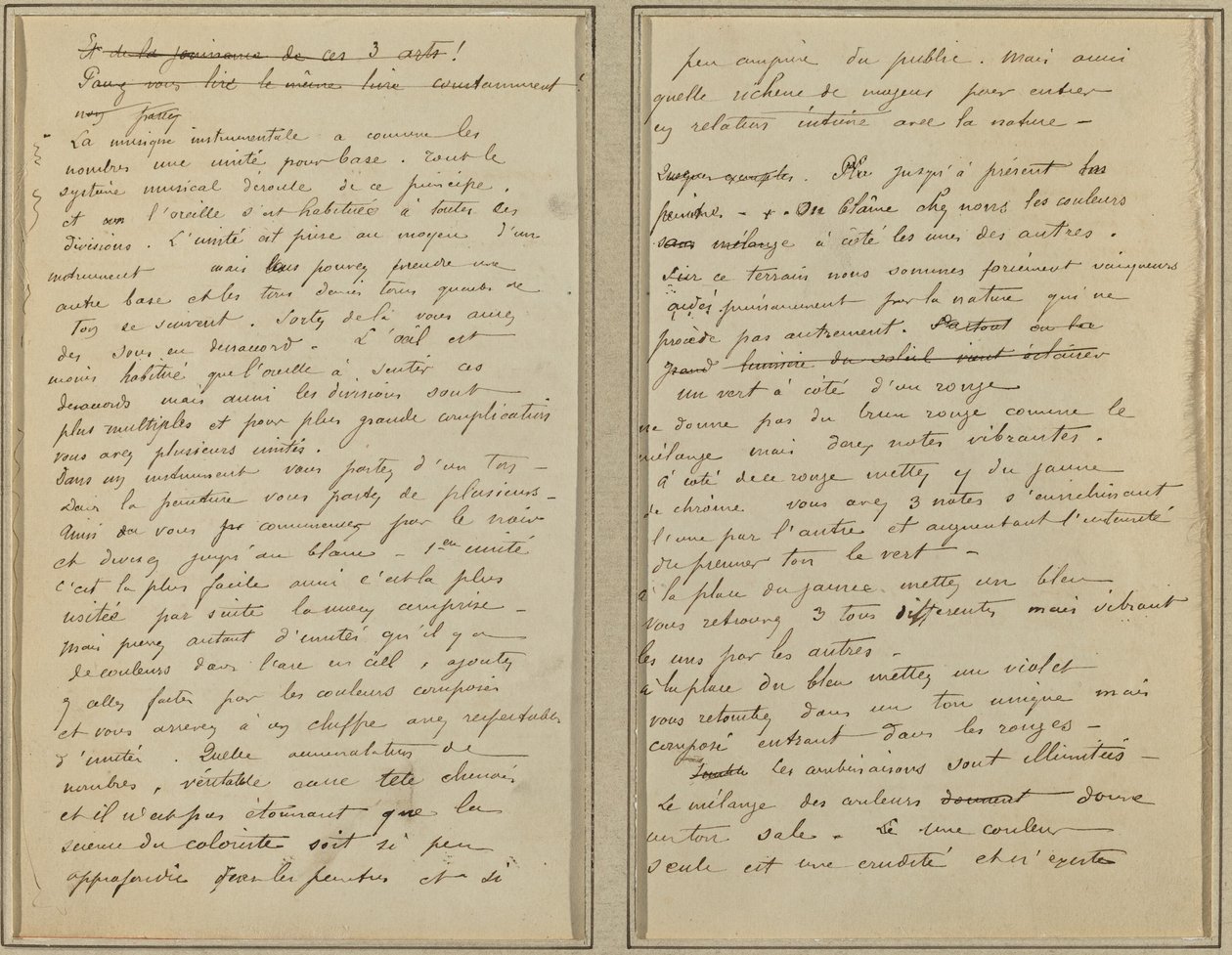Páginas do Manuscrito [reto] de Paul Gauguin