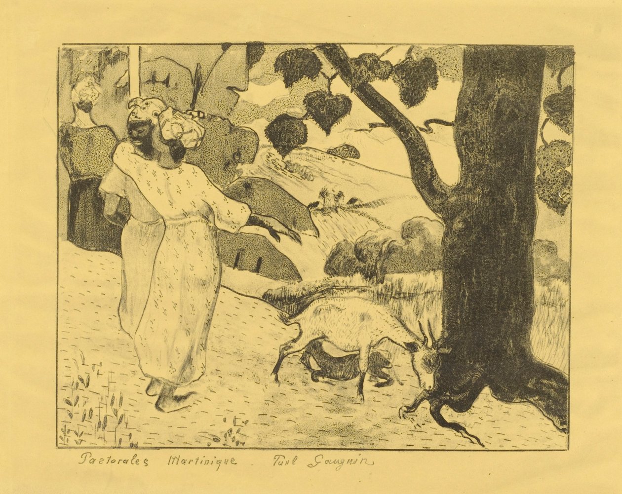 Pastorais da Martinica de Paul Gauguin