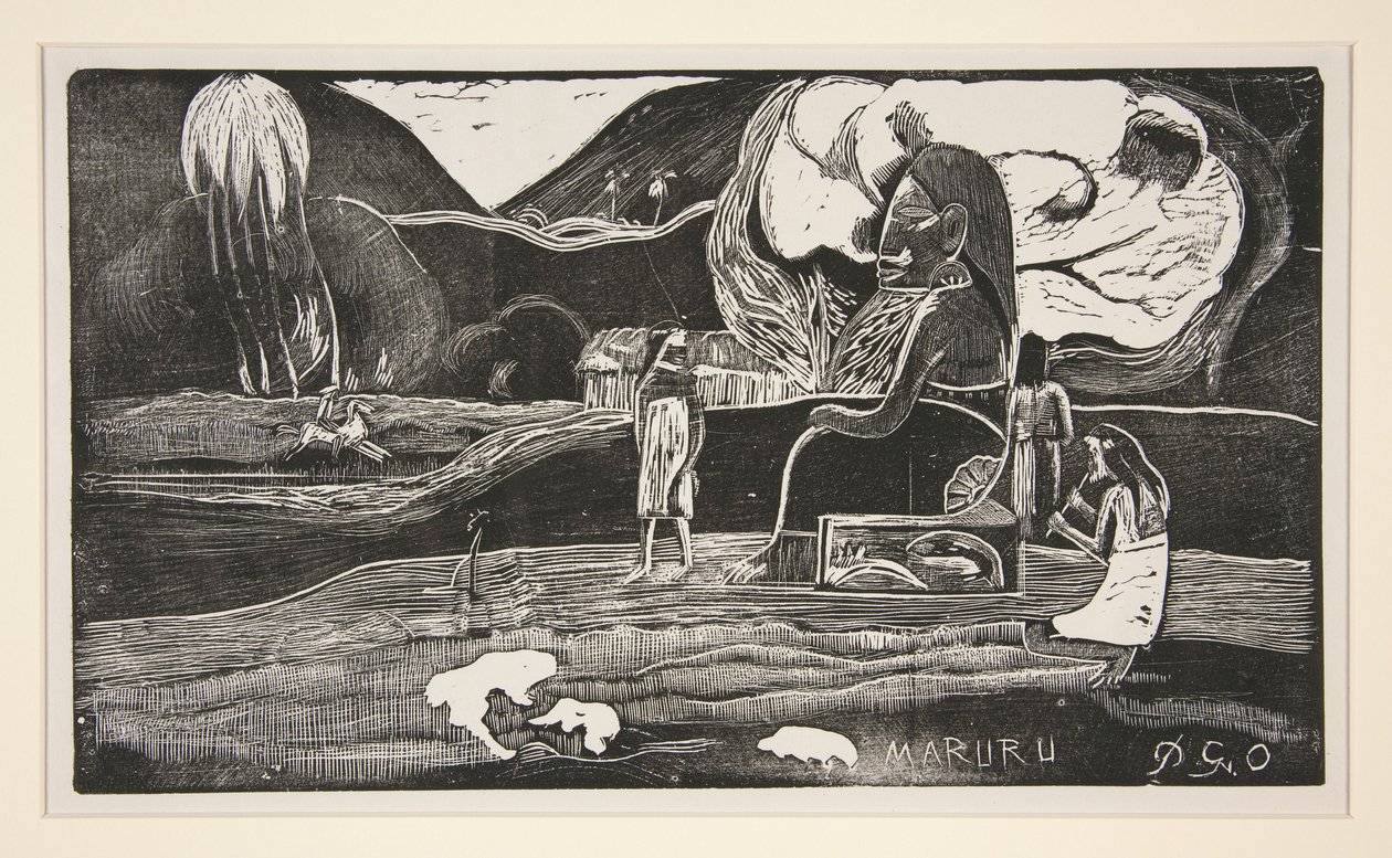 Maruru; Merci — Uma oferta de gratidão de Paul Gauguin