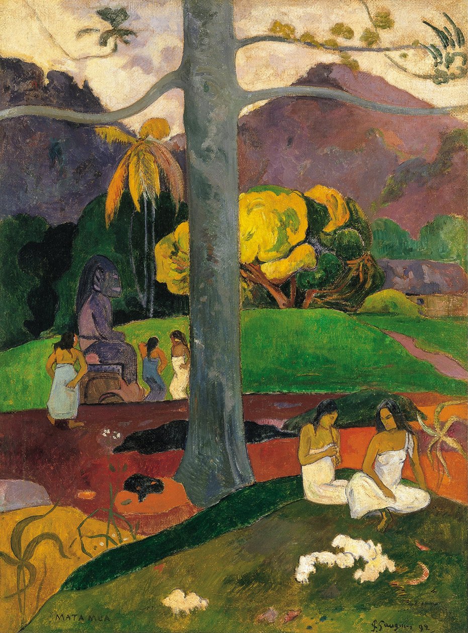 Mata Mua nos tempos antigos, 1892 de Paul Gauguin