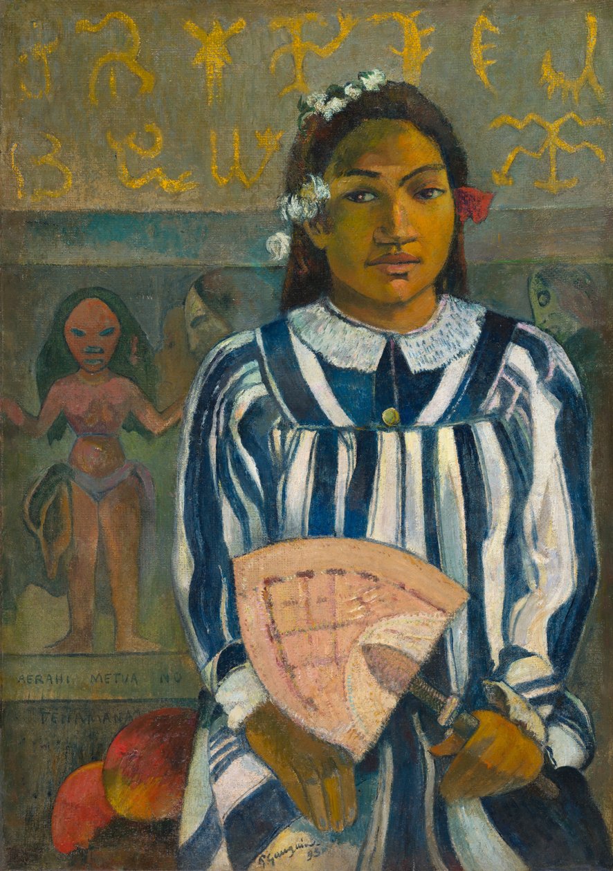 Merahi metua no Tehamana (Tehamana tem muitos pais ou Os antepassados de Tehamana) de Paul Gauguin