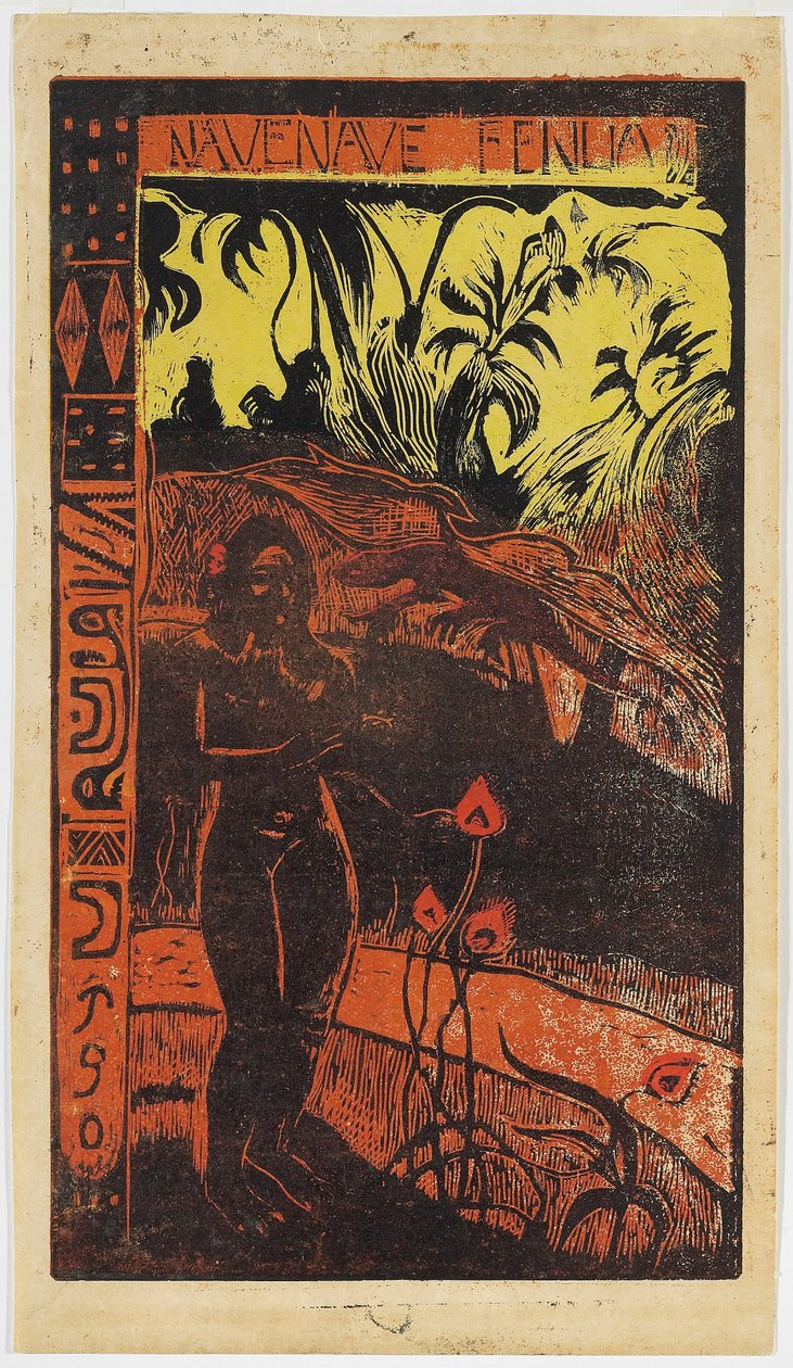 Nave Nave Fenua, da série Noa Noa de Paul Gauguin
