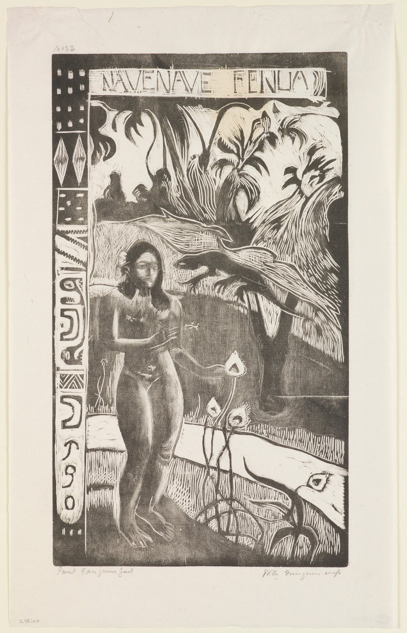 Nave Nave Fenua, da série "Noa Noa" de Paul Gauguin