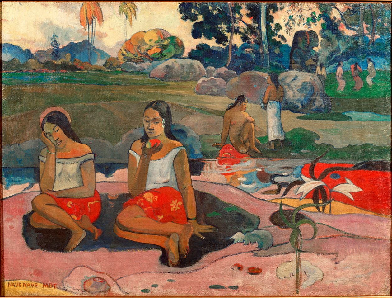 Nave nave moe (Os doces sonhos) Pintura de Paul Gauguin (1848-1903) 1894 Sol. 73x98 cm São Petersburgo, Museu Hermitage de Paul Gauguin