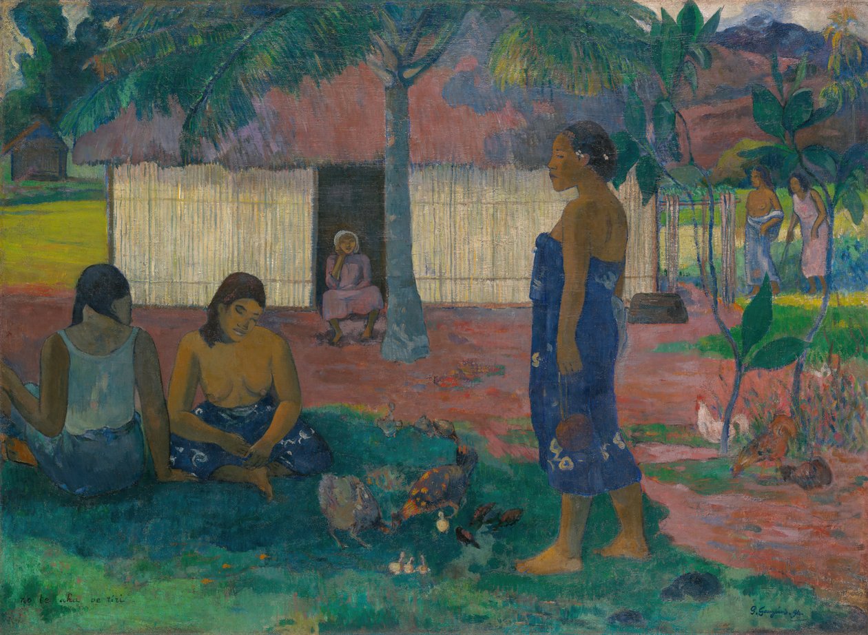 No te aha oe riri Por que você está com raiva, 1896. de Paul Gauguin