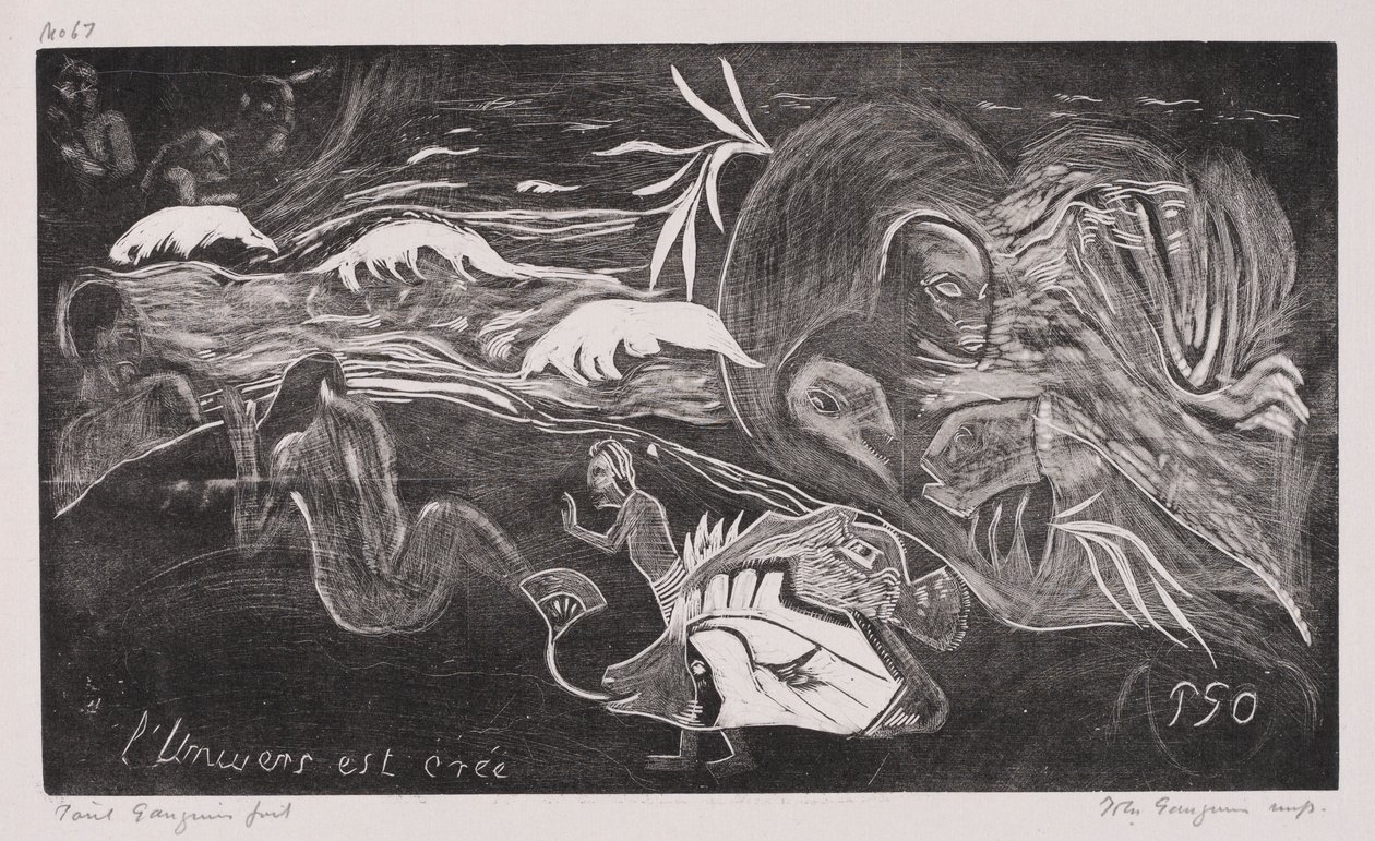 Noa Noa: O universo é criado O universo é criado, 1893-94. de Paul Gauguin