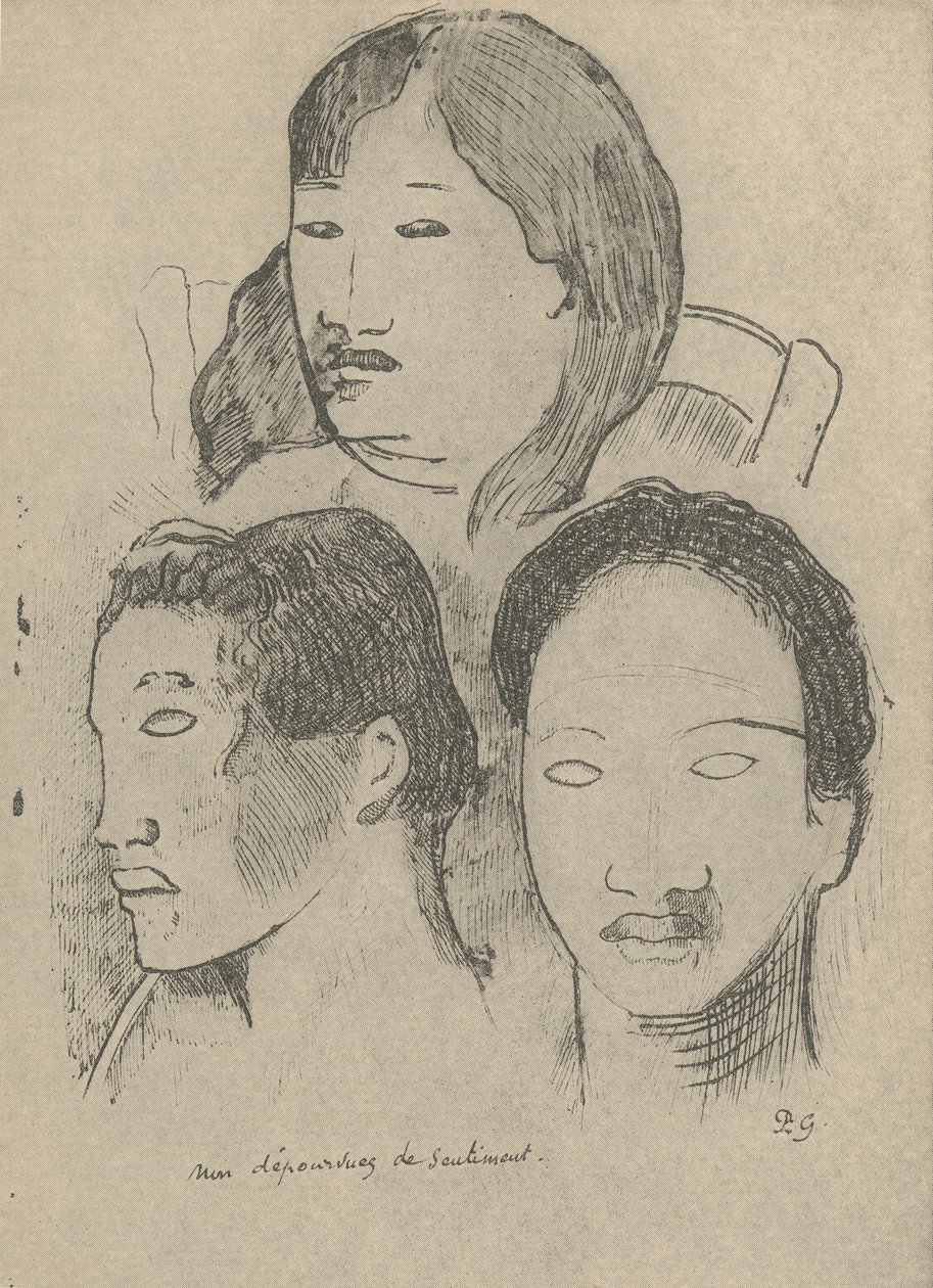 Não desprovido de sentimento, 1936 de Paul Gauguin