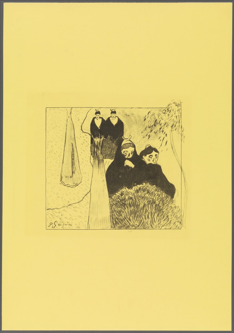 Alte Frauen von Arles, aus der "Volpini Suite: Dessins lithographiques" de Paul Gauguin