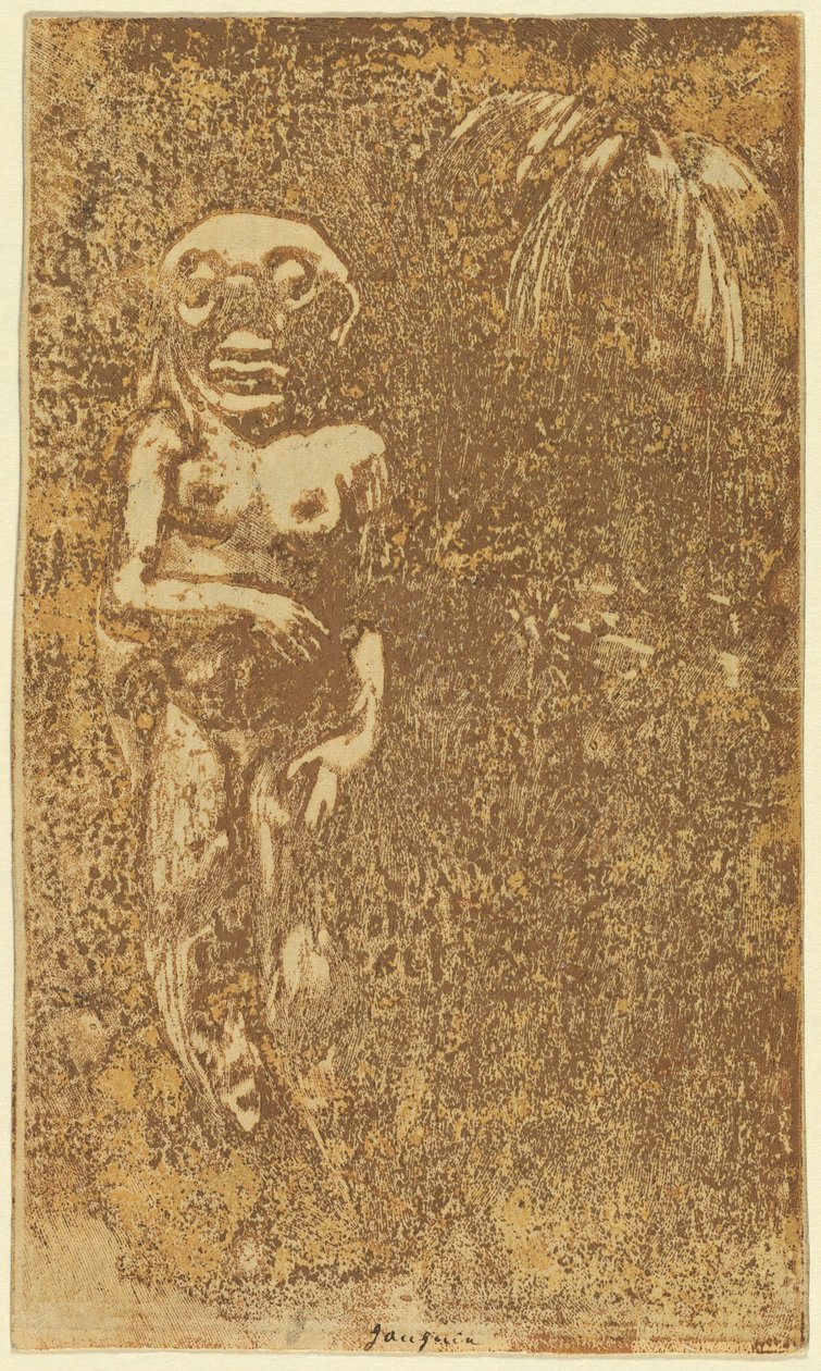 Oviri (O Selvagem) [reto] de Paul Gauguin
