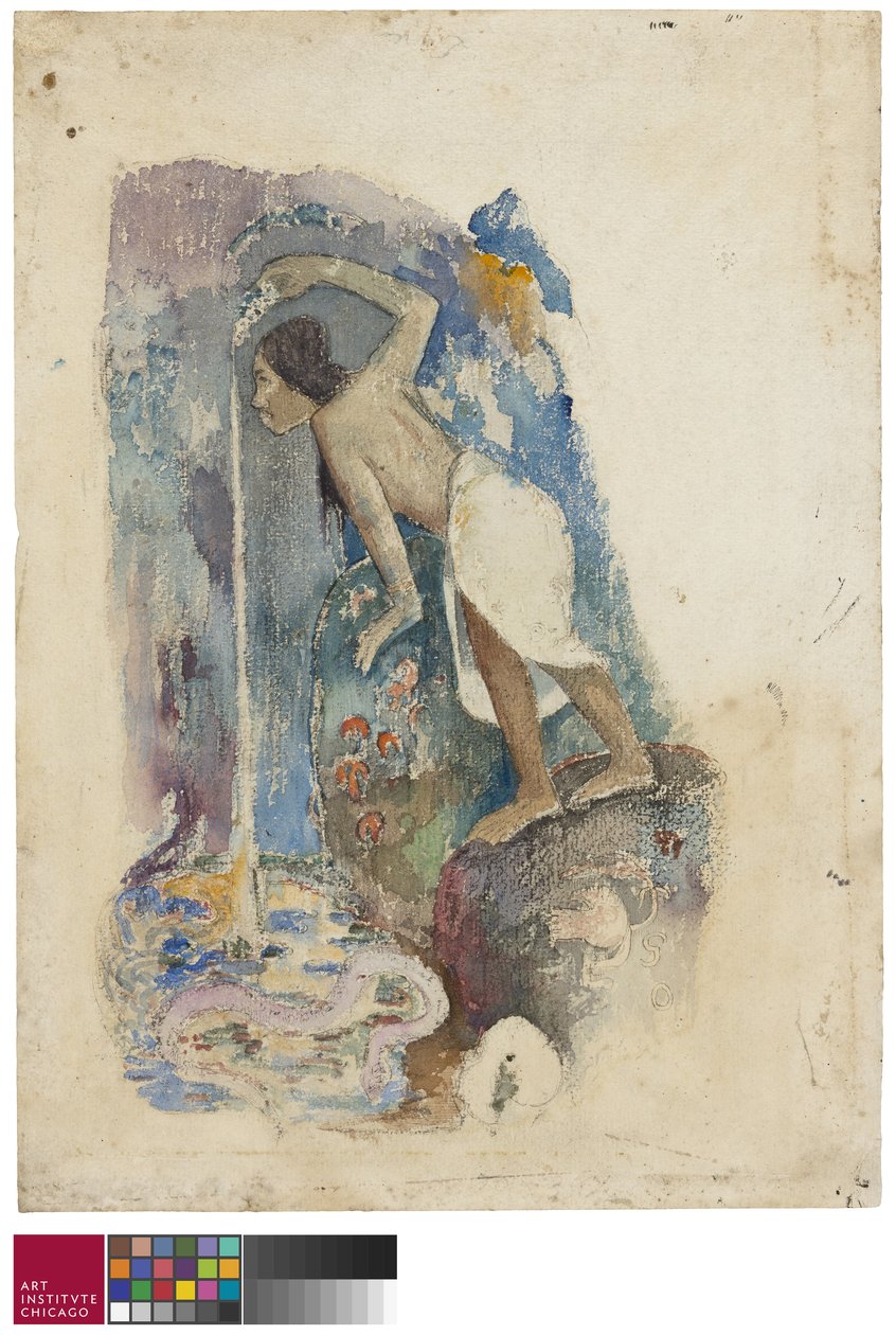Pape cansado, 1893-94 de Paul Gauguin