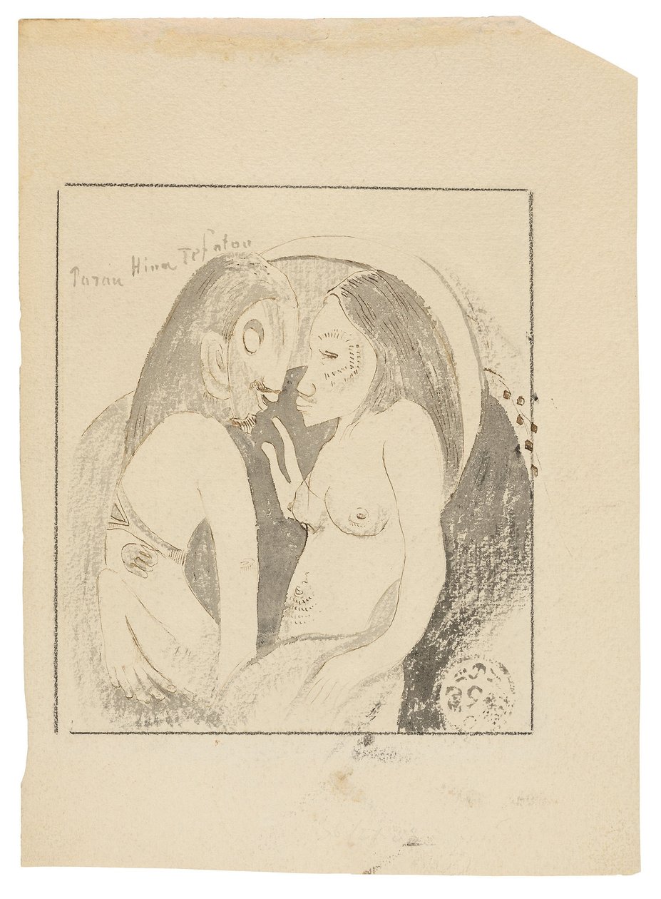 Parau Hina Tefatou (Palavras entre a Deusa da Lua e o Deus da Terra) de Paul Gauguin