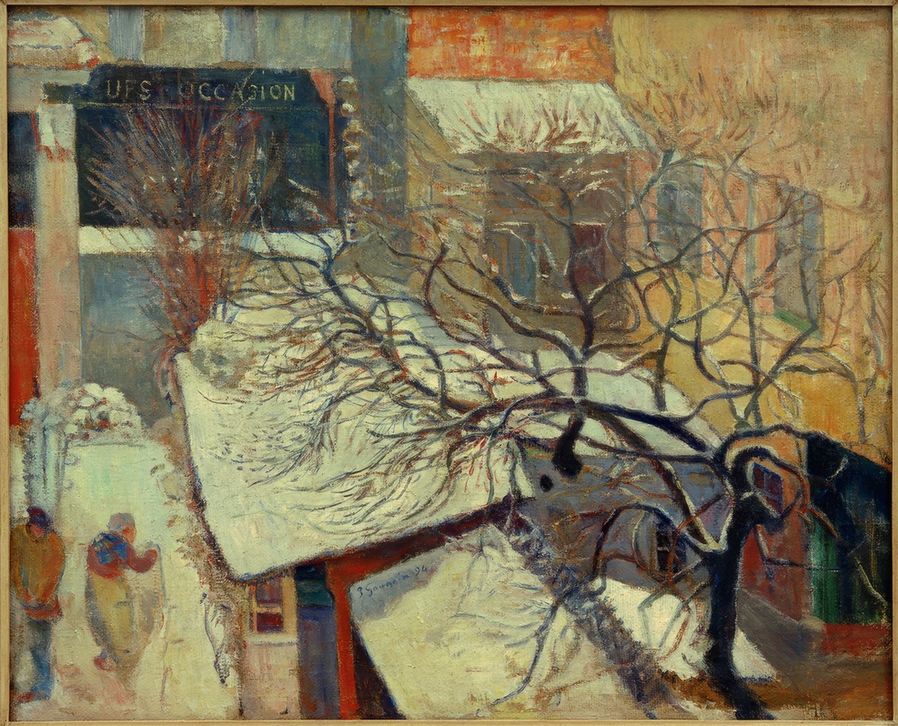 Paris sob a neve de Paul Gauguin